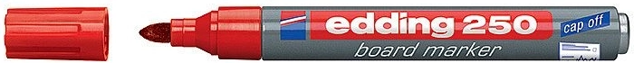 Marker za bijele ploče edding 250, crveni