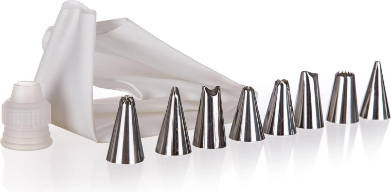 Ukrasna vrećica s 8 inox nastavaka Culinaria