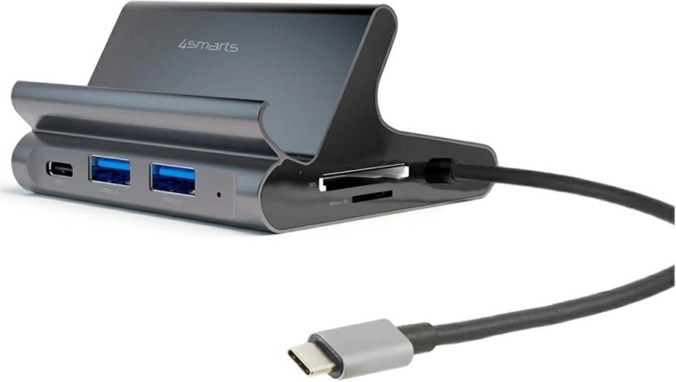 Stolna USB‑C dokovna stanica 7‑u‑1 sa stalkom za tablet i telefon s podrškom za Samsung DeX