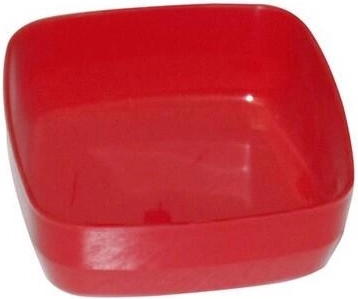 Plastična kvadratna zdjelica za kompot 10 cm – miks boja