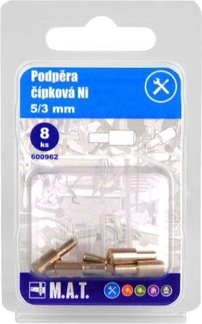 Klinasta potpora police 5/3 mm, nikal, 8 kom