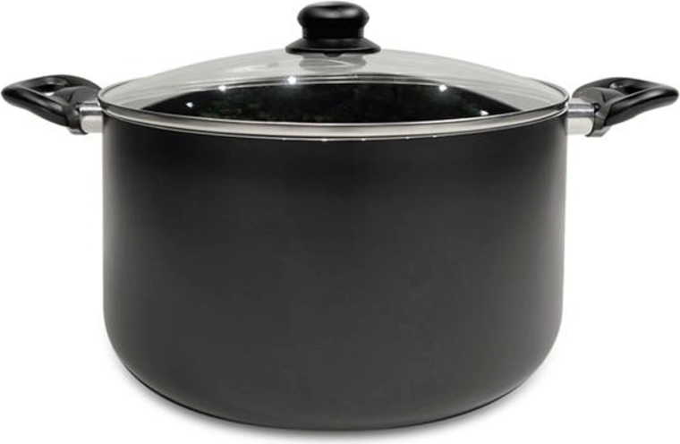 Lonac sa staklenim poklopcem Kitchisimo Nero 24 cm, 5,5 l