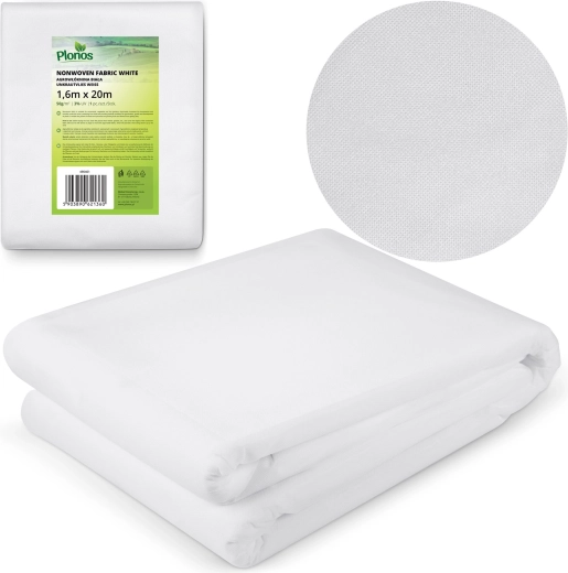 Zimska zaštitna agrofolija PLONOS 1,6 × 20 m, 50 g/m² – bijela