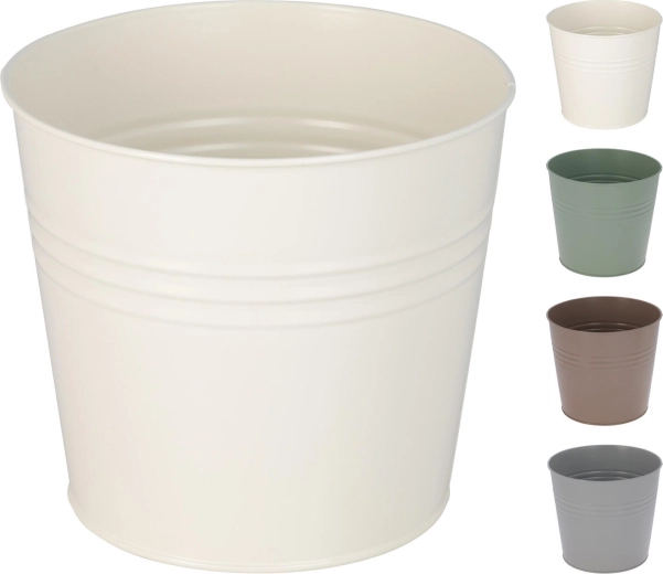 Dekorativna metalna tegla 13 cm – mix boja