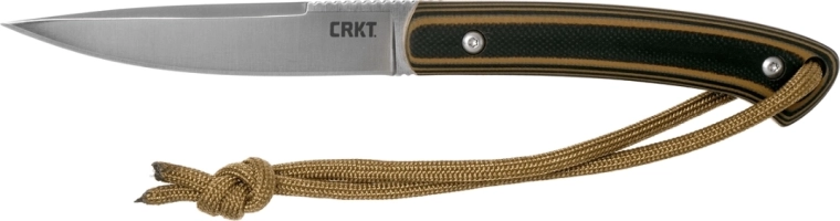 CRKT Biwa smeđe‑crni outdoor nož 7,7 cm s futrolom