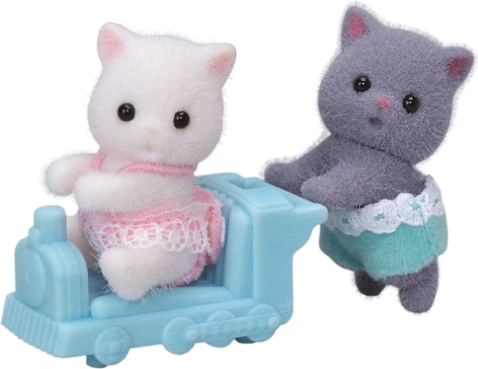 Sylvanian Families perzijska mačića – blizanci s vlakićem