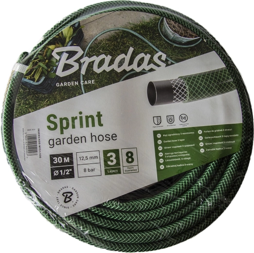 Vrtno crijevo SPRINT 1/2" 30 m neprozirno zeleno