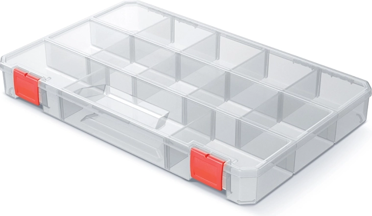 organizator SQR BOX 35,5 × 23 × 4,1 cm proziran