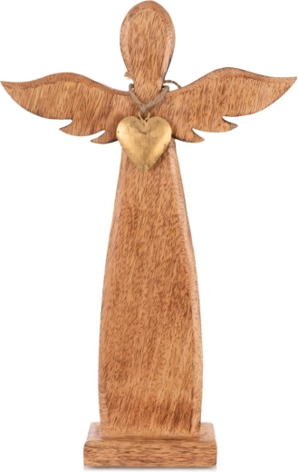 Drvena figurica anđela od mangovog drva 42 cm