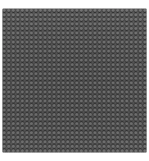 SLUBAN osnovna ploča 32×32, siva (kompatibilna s LEGO)