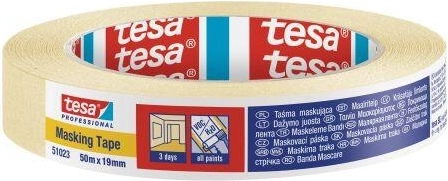 Krepp traka za maskiranje 19 mm × 50 m žuta Tesa
