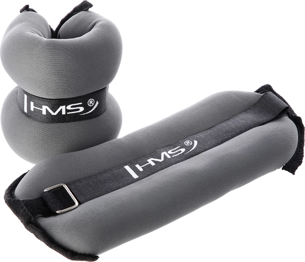 Utezi za gležnjeve i zapešća HMS 2×2 kg, sive