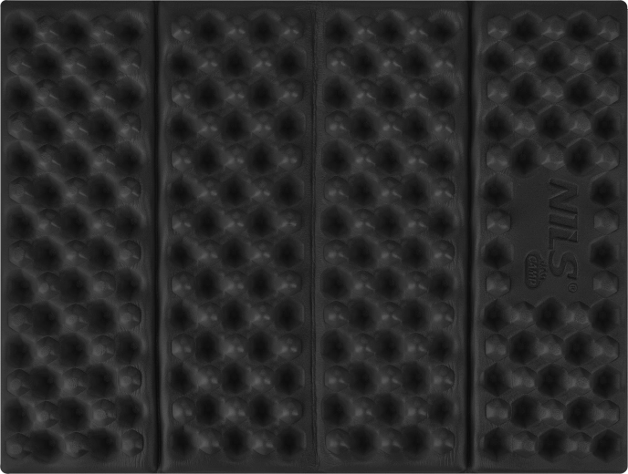 Sklopivo pjenasto sjedalo s reflektirajućim slojem NILS Camp, crno