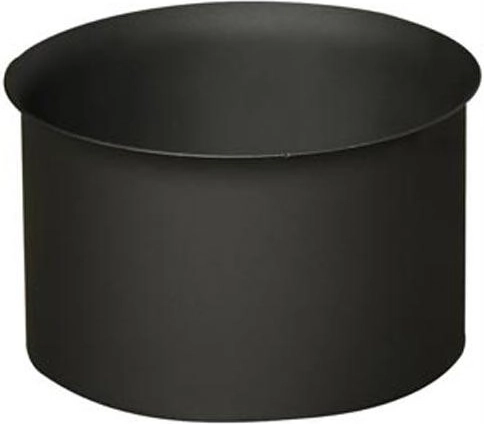 Dimovodna stijenka 150 mm, debljina 1,5 mm, crna