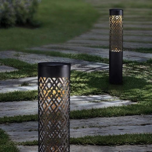 Solarne vrtne ubodne lampe 71 cm – dekorativna baklja, 2 kom