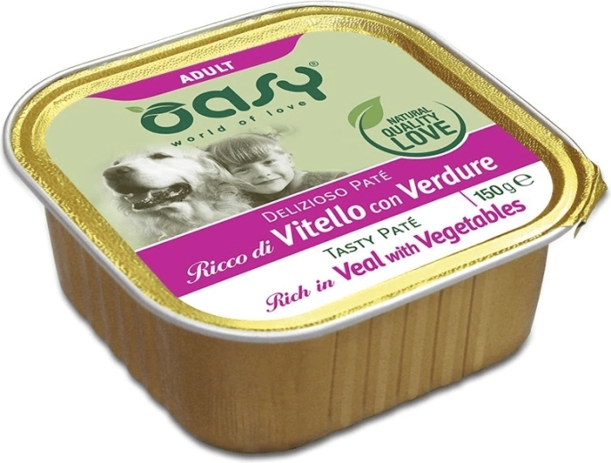 Oasy Tasty Pašteta za odrasle pse s teletinom i povrćem 150 g