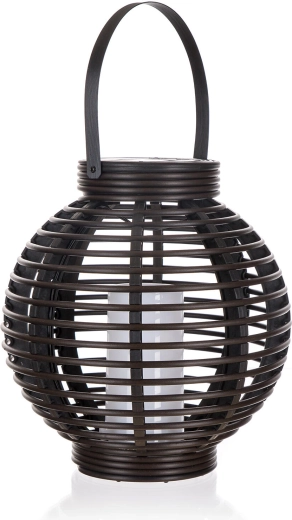Viseća solarna lanterna s efektom plamena, 1 LED, 22 × 23 cm