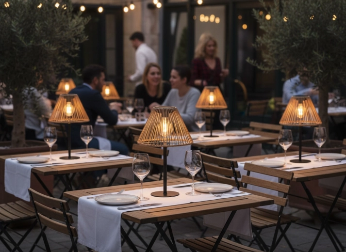 Atmosfersko svjetlo za blagovanje na otvorenom