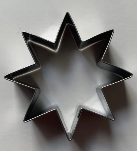 Kalup za kekse zvijezda 8-kraka 60 mm inox