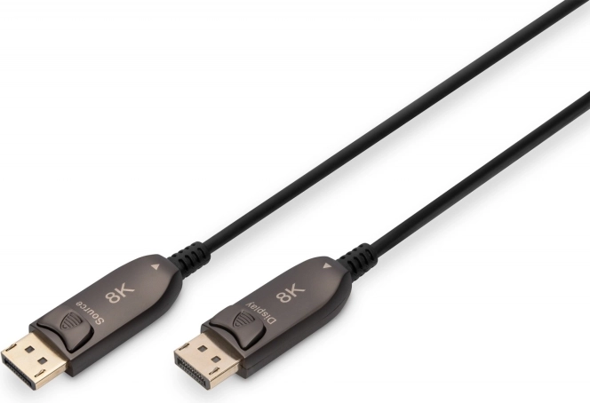 Hibridni DisplayPort kabel 1.4 AOC 8K 60 Hz DP–DP 20 m – crna
