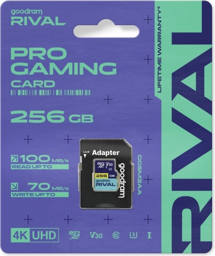 Goodram RIVAL microSDXC kartica 256 GB UHS-I V30 U3 C10 100/70 MB/s