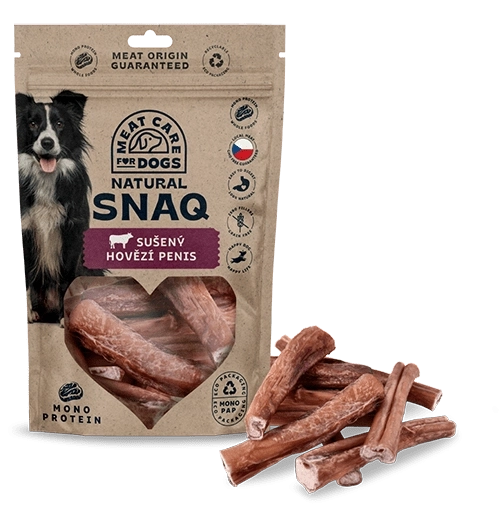Sušeni goveđi penis za pse 200 g – DOG SNAQ
