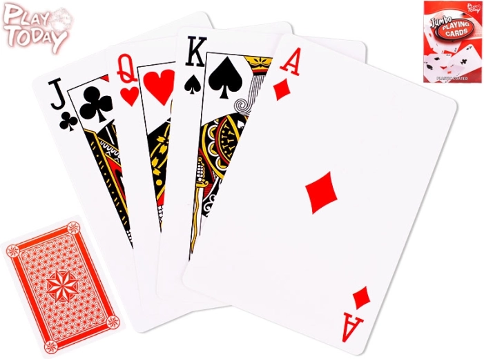 Igraće karte jumbo PLAY TODAY – ekstra velike 17 cm