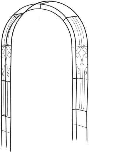 Vrtna pergola od metala 145 × 38 × 240 cm