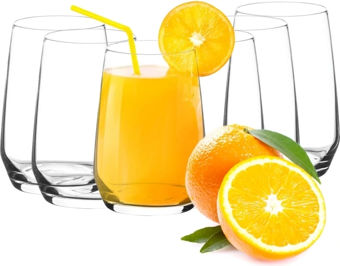 Rubin set od 6 prozirnih čaša 450 ml
