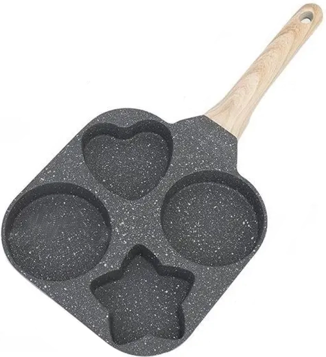 Tava za jaja i palačinke s četiri kalupa za indukciju i plin