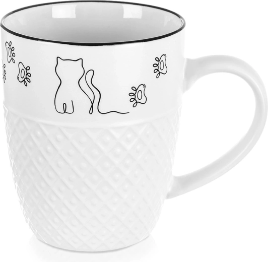 Porculanska šalica Kotek 380 ml bijela