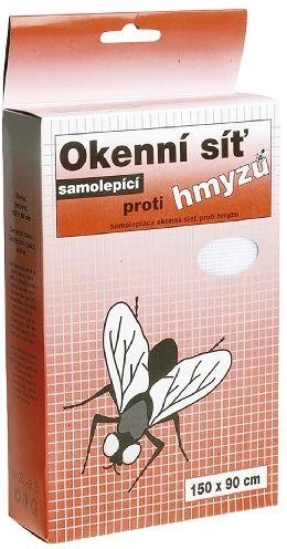 Samoljepljiva prozorska mreža protiv insekata 150 × 130 cm, crna, staklena vlakna
