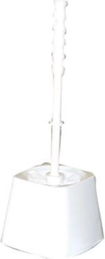 WC set s četvrtastim držačem, plastika, četka 7,5 cm