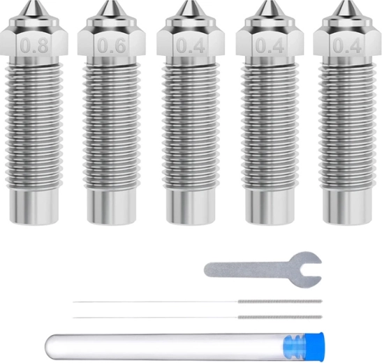 Set mlaznica od kaljenog čelika za Elegoo Neptune 4 Plus i Neptune 4 Max (0,4/0,6/0,8 mm)