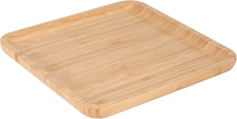 Drveni bambusov poslužavni pladanj 25 × 25 cm