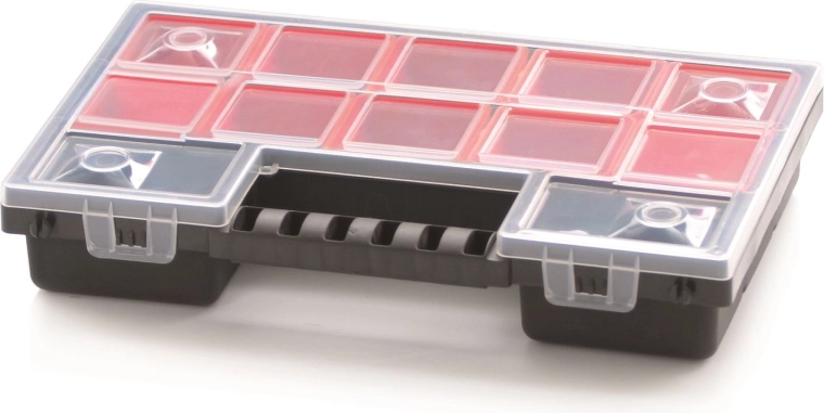Plastični organizator NORB 287×186×50 mm s 12 izvadivih pretinaca