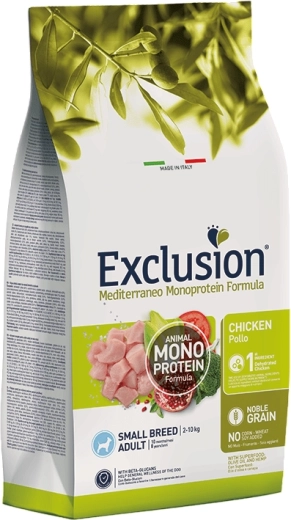 Exclusion granule za odrasle pse malih pasmina s piletinom 2 kg