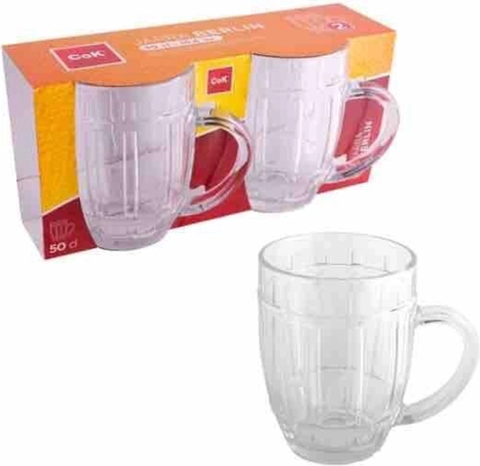 Set pivskih čaša Berlin 500 ml, 2 kom, staklo