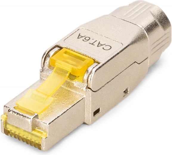 RJ45 konektor kat. 6A STP za 10GbE i PoE++, bezalatni metalni, AWG 22–27