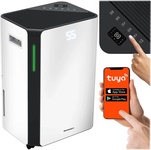 Kompresorski odvlaživač zraka s Wi‑Fi 20 l/24 h BERDSEN BD-532 bijeli