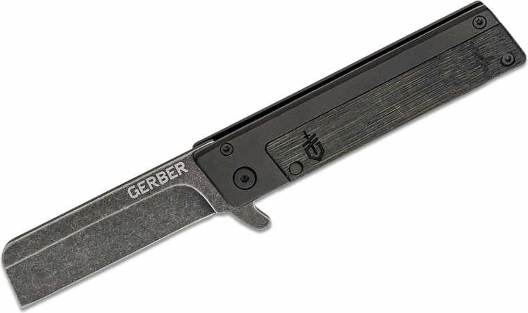 Gerber Quadrant – džepni nož od bambusa, crni, oštrica 6,9 cm