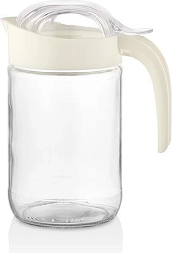 Stakleni vrč s poklopcem Qlux Fiore 660 ml