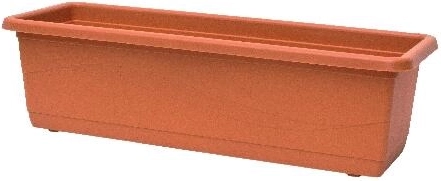 Plastična žardinjera Lobelia 40 cm terakota