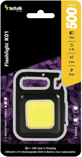 Technik MT-K01 radna svjetiljka Clip-Light s COB LED i USB‑C (500 lm)
