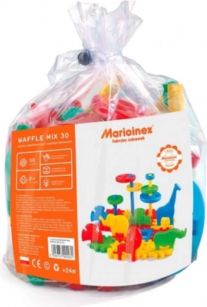 Konstruktorski set MARIOINEX Wafle Mix 30 – set ZOO