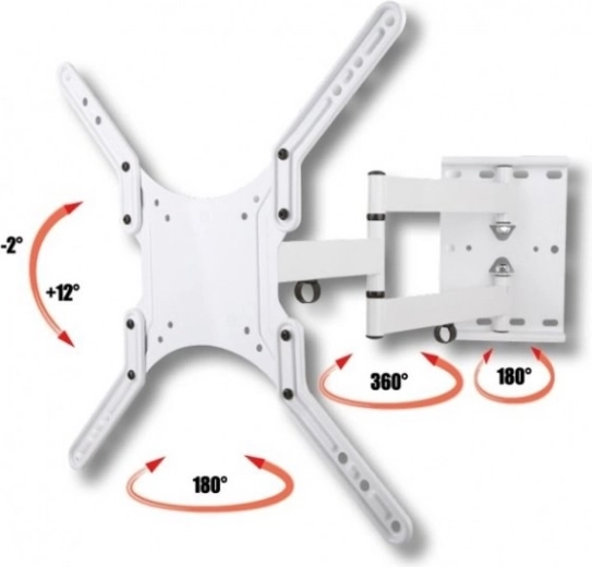 Podesivi bijeli zidni nosač za LCD/LED 23 do 55 inča