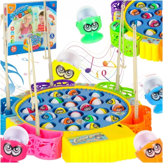 Obiteljska igra pecanja ribica, 24 ribice, 1–5 igrača