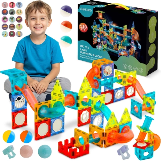 Magnetične građevne kocke sa svjetlosnim efektima Ricokids XL set
