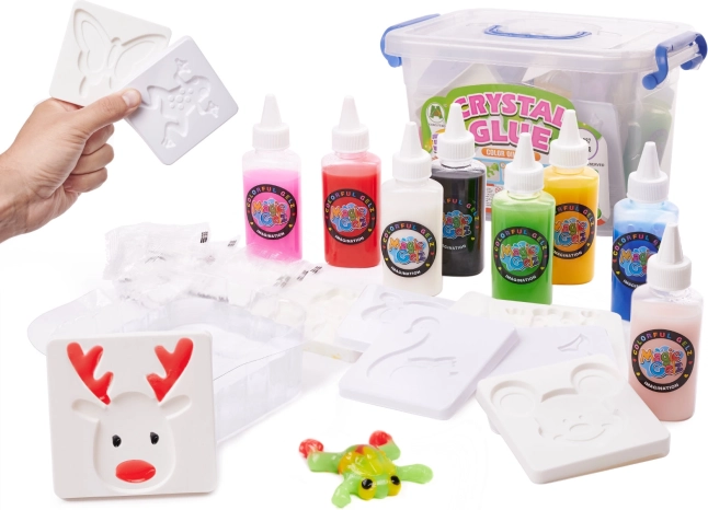 Kristalno 3D gel ljepilo – kreativni set u kanti, 26 dijelova