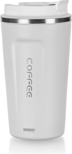 Termo šalica 450 ml Arty bijela inox